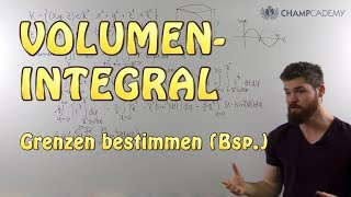 Volumenintegral Grenzen bestimmen  Polarkoordinaten Beispiel [upl. by Oiliduab]