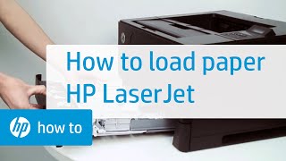 Loading Paper  HP LaserJet Printers  HP [upl. by Auohs]