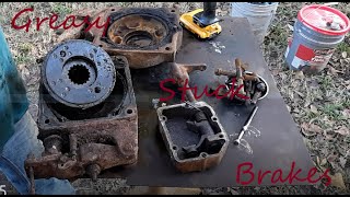 Abandoned Backhoe Brake Repair Case 580c Part 6 [upl. by Cristal458]