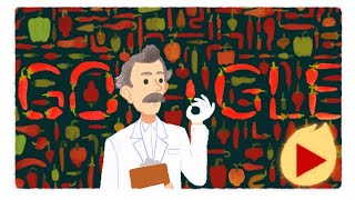 Wilbur Scoville Google Doodle Wilbur Scovilles 151st Birthday [upl. by Asher]