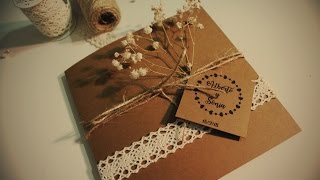 DIY invitación fácil para boda 💕 [upl. by Furgeson]