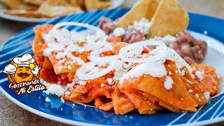 Chilaquiles Rojos Fáciles y Exquisitos  Antojitos Mexicanos [upl. by Armat]