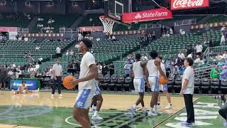 UNC Basketball Warming Up at Hawaii [upl. by Vannie]