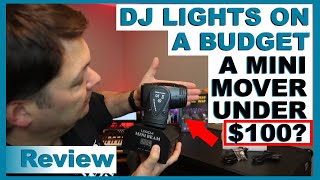 Moving Head  Lixada LED Mini Beam Moving Head  Great Affordable DJ Lights Lets Find Out [upl. by Nomis]