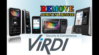 ADMIN REMOVE RESET VIRDI TERMINAL BY UNIS REMOTE MANAGER  1 MINUTE VIDEO [upl. by Nowed]