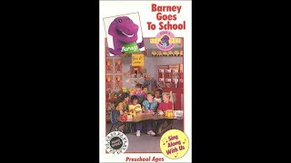 Barney Goes To School 1991 VHS [upl. by Lekcar]