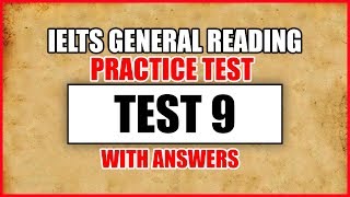 IELTS General Reading Practice Test 9 With Answers [upl. by Neile256]