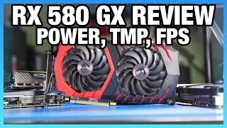 MSI RX 580 Gaming X Review vs GTX 1060 FPS Power Thermals [upl. by Ycal564]