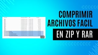 Como comprimir un archivo en ZIP o RAR [upl. by Atirb888]