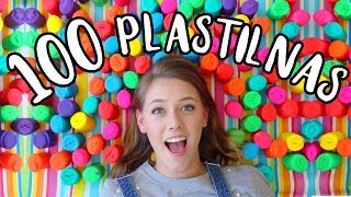 100 PLASTILINAS HECHAS UNA ESCULTURA [upl. by Vena]