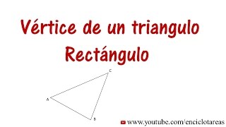 Vertices de un Triángulo Rectángulo  Fórmula Distancia [upl. by Inafit903]