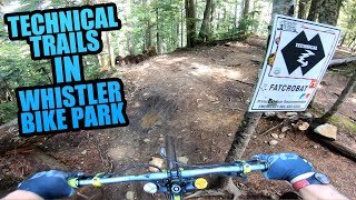 RIDING THE MOST TECHNICAL MTB TRAILS IN WHISTLER BIKE PARK [upl. by Casar]