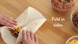 How to Fold a Burrito  My Food and Family [upl. by Stoat143]