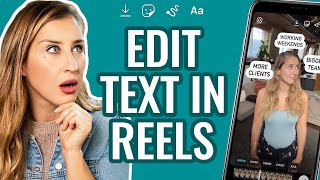 How To Edit Text In Instagram Reels  Add Multiple Text Clips [upl. by Atnuahsal]