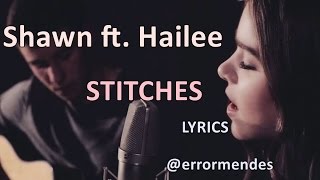 Shawn Mendes ft Hailee Steinfeld  Stitches Acoustic Version Lyrics [upl. by Heiney333]