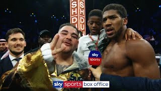 Andy Ruiz Jr interrupts Anthony Joshua interview to demand THIRD fight following rematch defeat [upl. by Nedac]