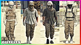 Top 4 Best Easy To Make Male Tryhard Tan Jogger Outfits 2 GTA Online [upl. by Sally472]