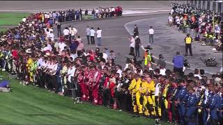 Dan Wheldon Fatal Crash Death Announcement and Salute  Live HD [upl. by Yasmar]