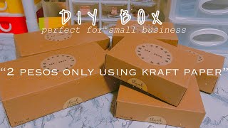 HOW TO MAKE DIY BOX FOR SMALL BUSINESS  packing orders  sheng philippines [upl. by Kaleb945]