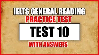 IELTS General Reading Practice Test 10 With Answers [upl. by Asila]