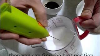 How To Make Latte Art with Mini Milk Frother [upl. by Araccat686]