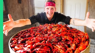 Boiling 10000 Crawfish Epic Louisiana Crawfish Throw Down in Cajun Country [upl. by Macnair]