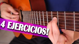 4 EJERCICIOS DIARIOS QUE UN PRINCIPIANTE EN GUITARRA DEBE PRACTICAR [upl. by Eilyk509]