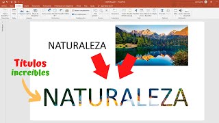 😱 Títulos increíbles COMO COMBINAR IMAGEN Y TEXTO EN PowerPoint [upl. by Keven]