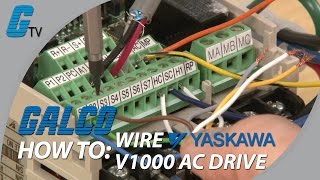 How to WireUp a Yaskawa V1000 AC Drive [upl. by Onin901]