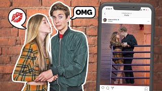 Recreating Famous TIKTOK COUPLES Photos Challenge WHOS THE BETTER COUPLE ❤️📷 Sawyer Sharbino [upl. by Inaffets589]