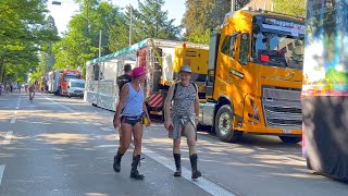 Street Parade 2024 Lovemobiles  Trucks  Wagen in Zürich [upl. by Gnues]