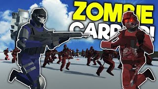 ZOMBIE ARMY BATTLES SWAT ON CARRIER  Ravenfield Mods Gameplay  Zombie Survival [upl. by Goda]