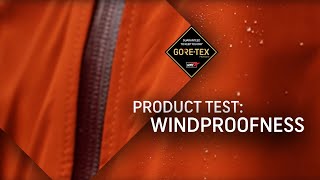 GORETEX Products Test 2 Windproofness [upl. by Acile]