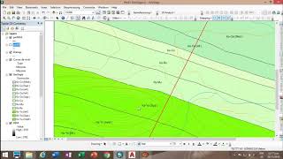 SECCIÓN GEOLÓGICA EN ARCMAP 105 [upl. by Affay355]