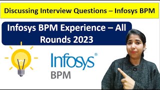 Infosys BPM Interview Questions 2023  Customer Service Associate amp Process Executive HR Ques [upl. by Calista]