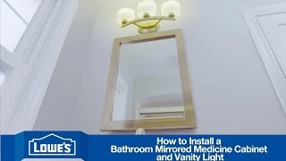 How To Install a Bathroom Vanity Mirror amp Light [upl. by Linden]