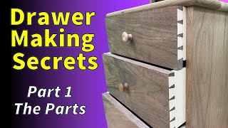 Drawer Making  The Right Way Parts [upl. by Machos]