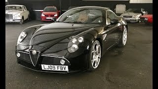 Alfa Romeo 8C Competizione drive review [upl. by Araiet]