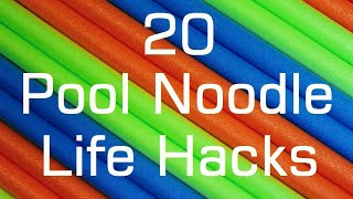 20 Pool Noodle Life Hacks [upl. by Harac]