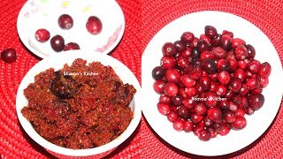 Hot Cranberry Pickle  Tikha Achar Video Recipe  Bhavnas Kitchen [upl. by Araed]