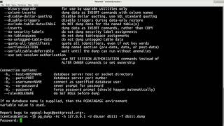 postgresql  how to backup and restore database [upl. by Hagi238]