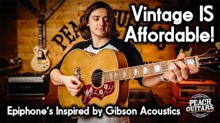 Epiphones Greatest Acoustics Yet The New Inspired by Gibson Range DELIVERS [upl. by Amann166]