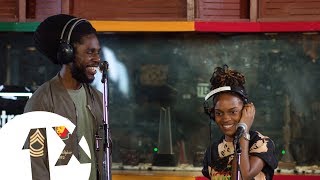 Chronixx amp Koffee  Real Rock Riddim  1Xtra in Jamaica [upl. by Enneillij391]