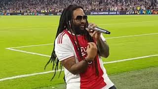 Bob Marley’s son singing ‘Three Little Birds’ with Ajax fans [upl. by Nigle]