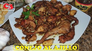 CONEJO AL AJILLO RECETA DEL AÑO 2020 [upl. by Nehcterg563]