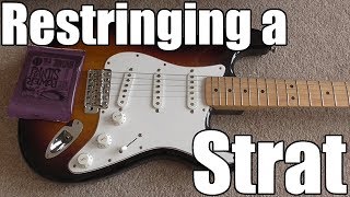 How to Restring a Stratocaster [upl. by Harrie]