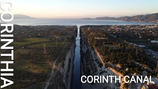 Corinth Canal Isthmus – Corinthia  Greece 4K [upl. by Sandi]