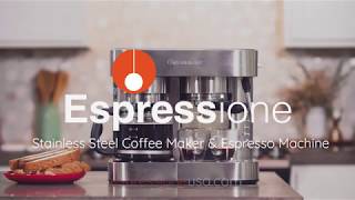 Espressione Stainless Steel Combination Espresso Machine amp 10 Cup Drip Coffee Maker [upl. by Furlong]