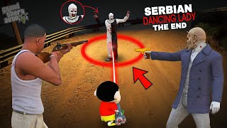 GTA 5  Franklin amp Shinchan Finally End SERBIAN DANCING LADY in GTA 5  in Telugu [upl. by Odnumyar]