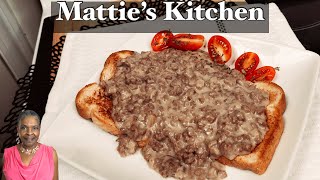 SOS Military Recipe  Cream Beef on Toast  Matties Kitchen [upl. by Nedda]